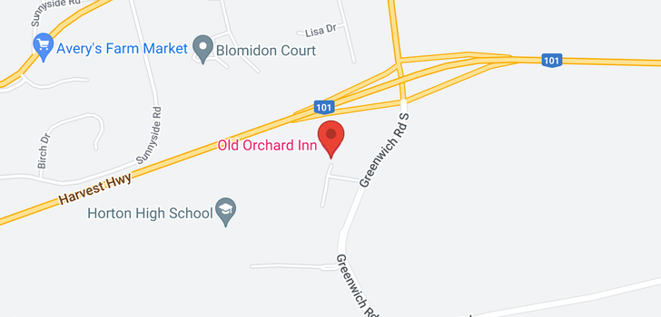 map of Leased premise Old Orchard Inn